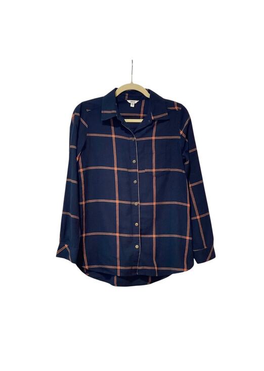 Sonoma Tops - Sonoma Shirt Blue Plaid Pocket Button-Up Casual Women’s XS